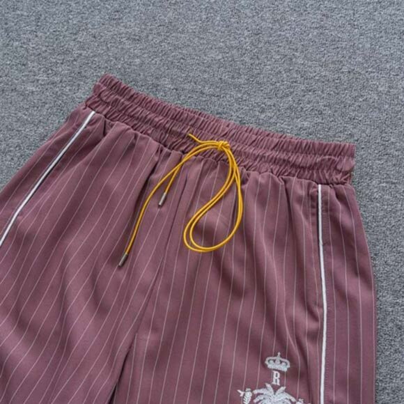 Rhude Jacquard Check Embroidered Logo Shorts Pink - Picture 3 of 11